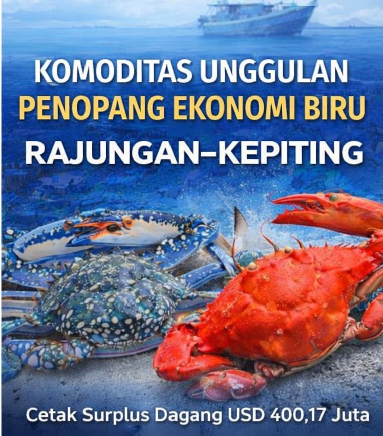 Rajungan - Kepiting Jadi Komoditas Unggulan Penopang Ekonomi Biru